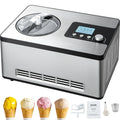 Automatic Ice Cream Maker 2QT with Built-in Compressor, No Pre-Freezing, Multiple Modes