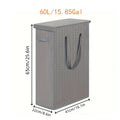 Laundry Basket with Wheels and Lid - Foldable Hamper for Bedroom Bathroom Dorm