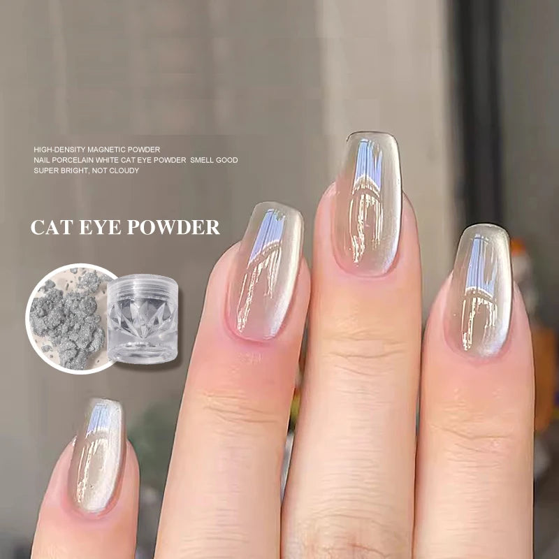 Velvet Cat Eye Magnetic Powder for Nail Art Chrome Pigment DIY Decoration