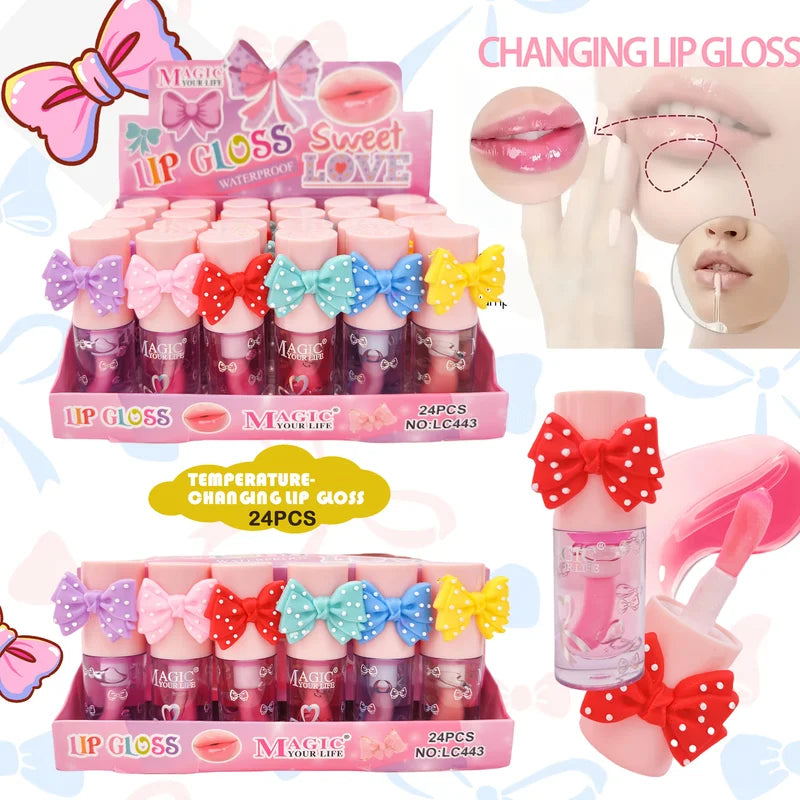 Color Changing Lip Gloss Set - Moisturizing Longlasting Lip Makeup for Girls