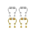 Women Fake Nose Piercing Hoop Non Piercing Septum Clip Stainless Steel Magnet Fashion Jewelry