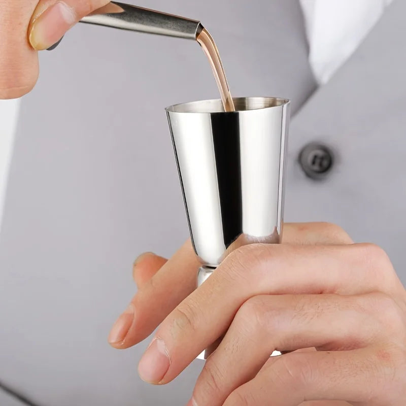 Stainless Steel Cocktail Jigger Measuring Cup Bar Shaker Drink Tool Set