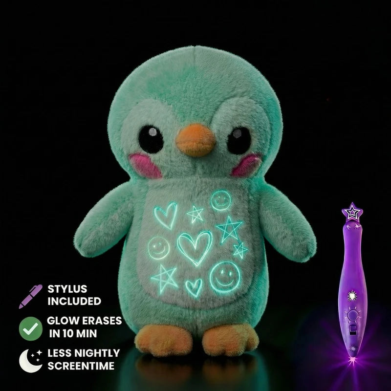 Glow-in-The-Dark Plush Doll Toy - Light Painting Educational Stress Relief Gift