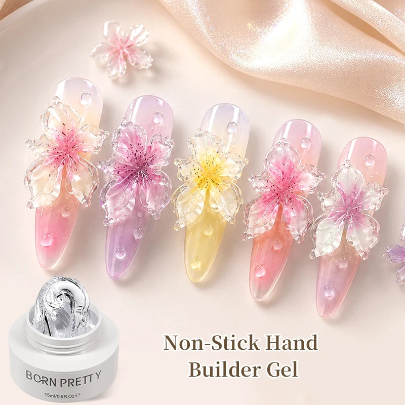 15ml Sculpting Gel for Nail Art - Non-Stick Hand Builder Gel for DIY Carving & Design