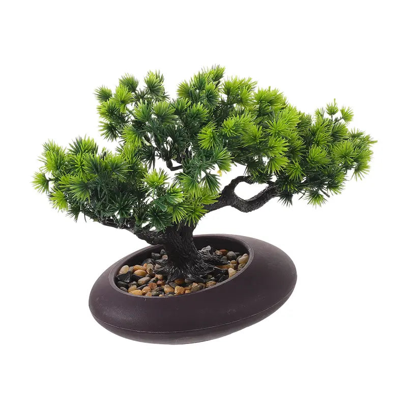 Artificial Bonsai Tree for Sushi Plate Decor - Faux Japanese Pine Tree in Pot
