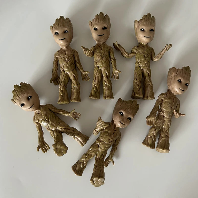 Mini Anime Groot Figurine - Desktop Decor Tree Model, Home Accessories Gift