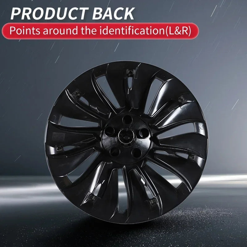 4PCS Automotive Wheel Hub Caps for Tesla Model Y 19 Inch Wheel Covers - Universal Fit