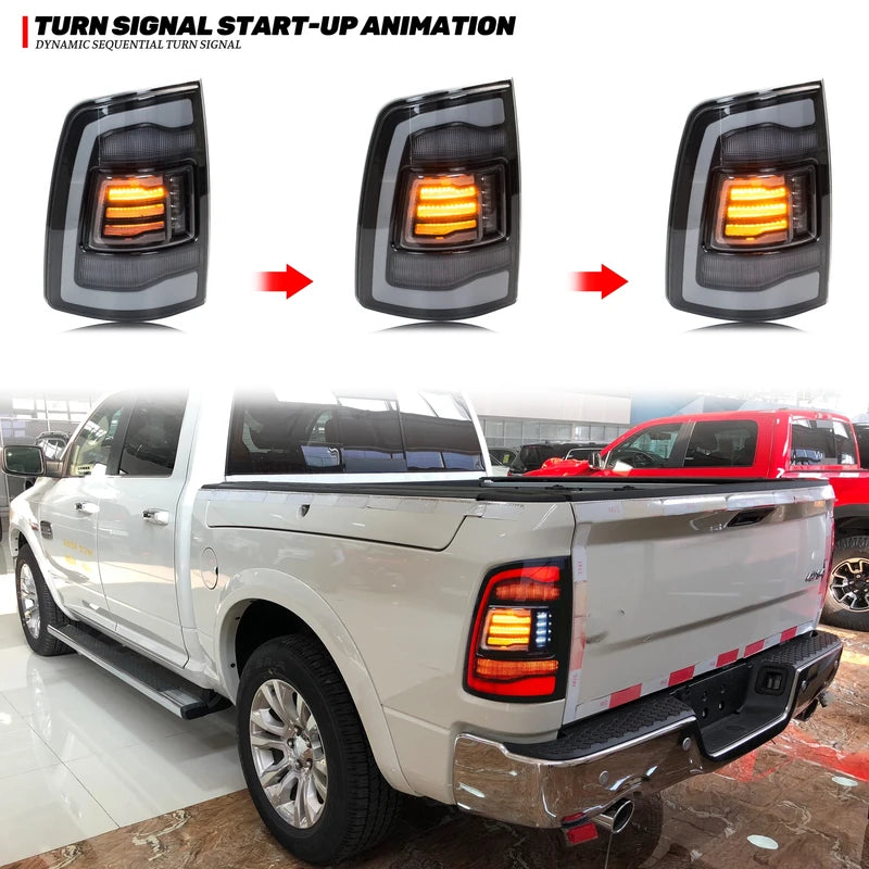 LED Tail Lights for Dodge Ram 1500 2500 3500 4th Gen Sequential Turn Signal