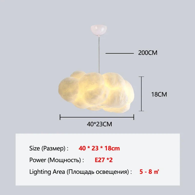 Modern Cloud Pendant Light Fixture for Dining Room Kitchen Living Room