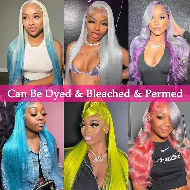 HD Lace Front Wig 13x4 13x6 360 Straight Human Hair 30-40 Inches Brazilian