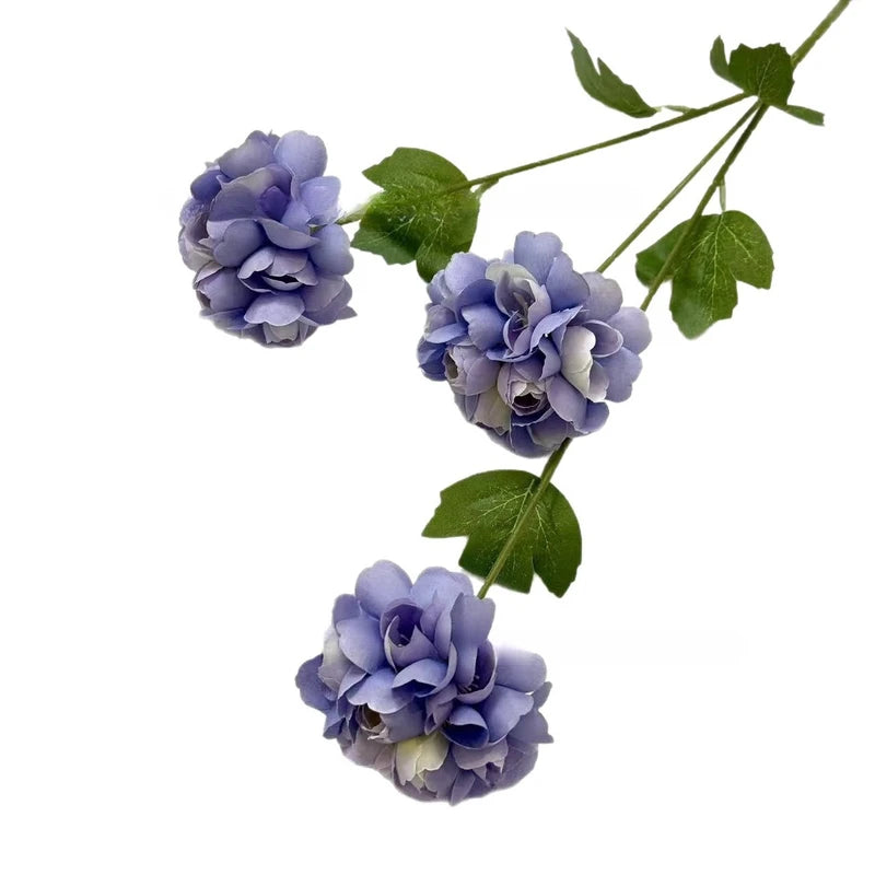 20pcs Artificial Flower Bouquets with 3-Head Grape Fruit & Dahlia for Wedding & Garden Decor