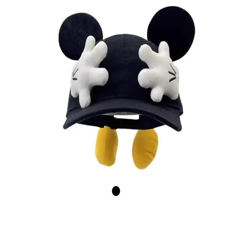 Girls Cartoon Mouse Ears Baseball Cap - Sun Protection Outdoor Fashion