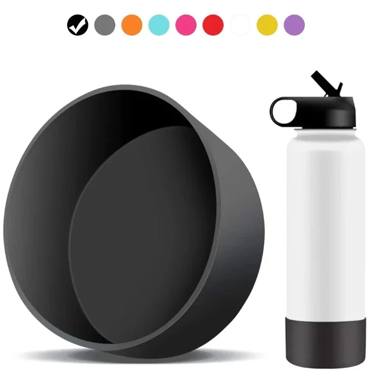 Silicone Cup Base Protective Cover for 32-40oz Sports Bottles - Universal Insulation Pad
