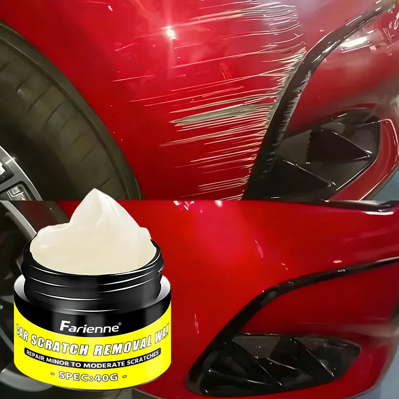 Car Scratch Removal Wax 40g - Auto Paint Polishing Restorer for Fine Scratches & Water Marks