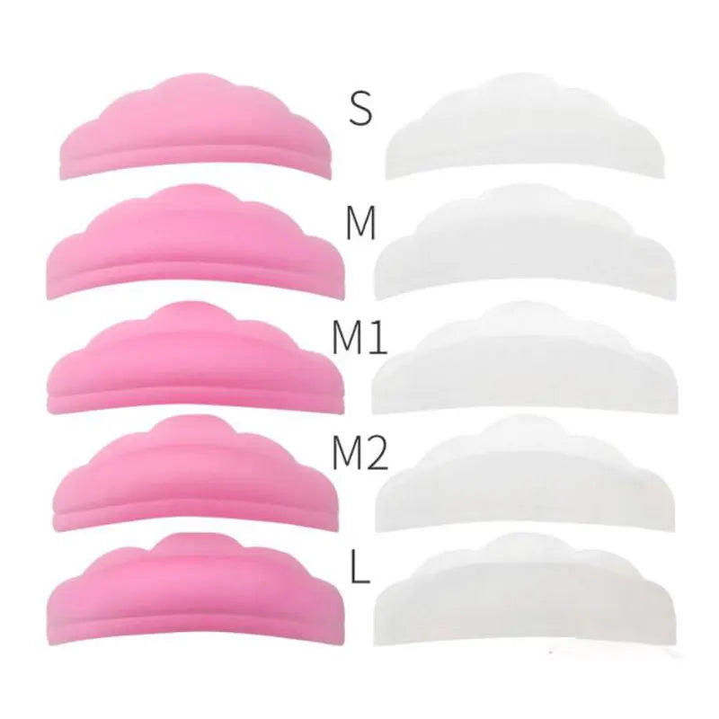 Eyelash Lifting Kit with Silicone Perm Pads and Lash Curler Tools - Multiple Colors