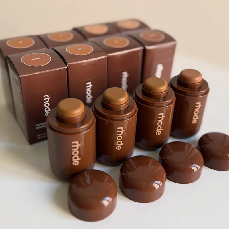 Bronze Contour Stick for Face Makeup and Lip Gloss - Moisturizing Lip & Cheek Product