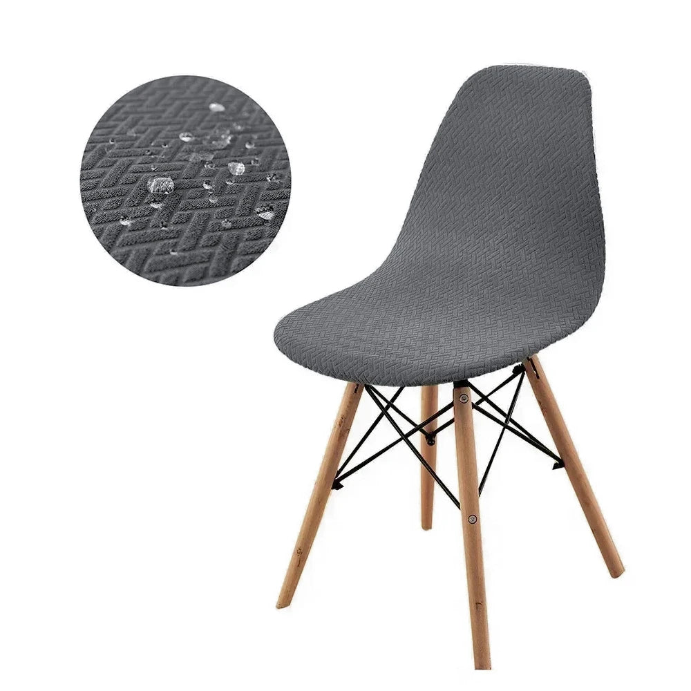 Waterproof Shell Chair Cover for Dining & Kitchen Chairs - Removable & Thin Summer Seat Protector