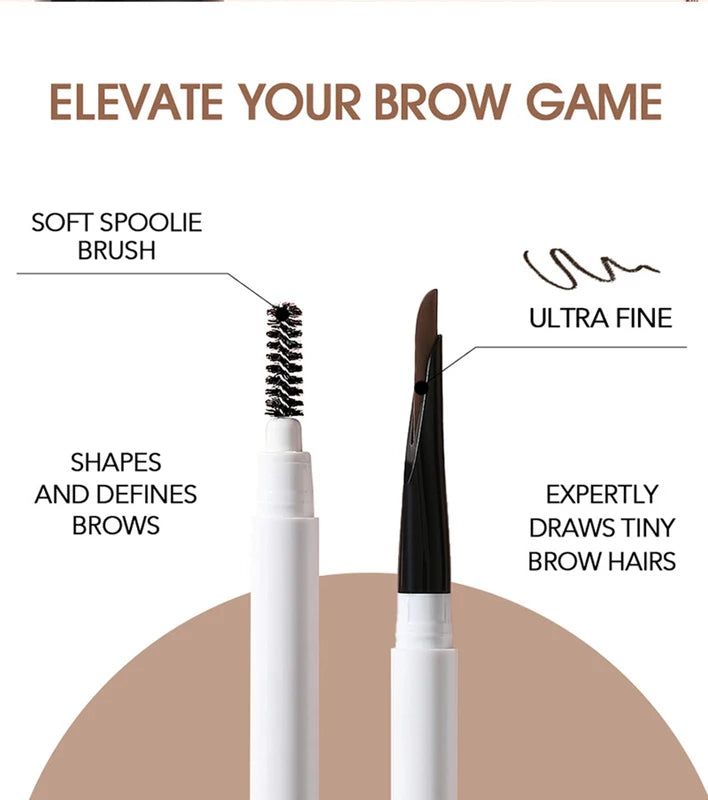 Waterproof Dual-Ended Eyebrow Pencil with Custom Logo - Vegan Makeup Tool
