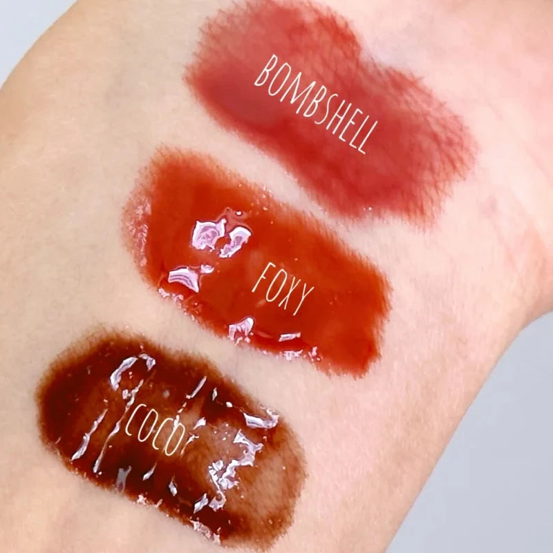 Multicolor Lip Gloss with Glitter Shine & Moisturizing Lip Oil for Makeup