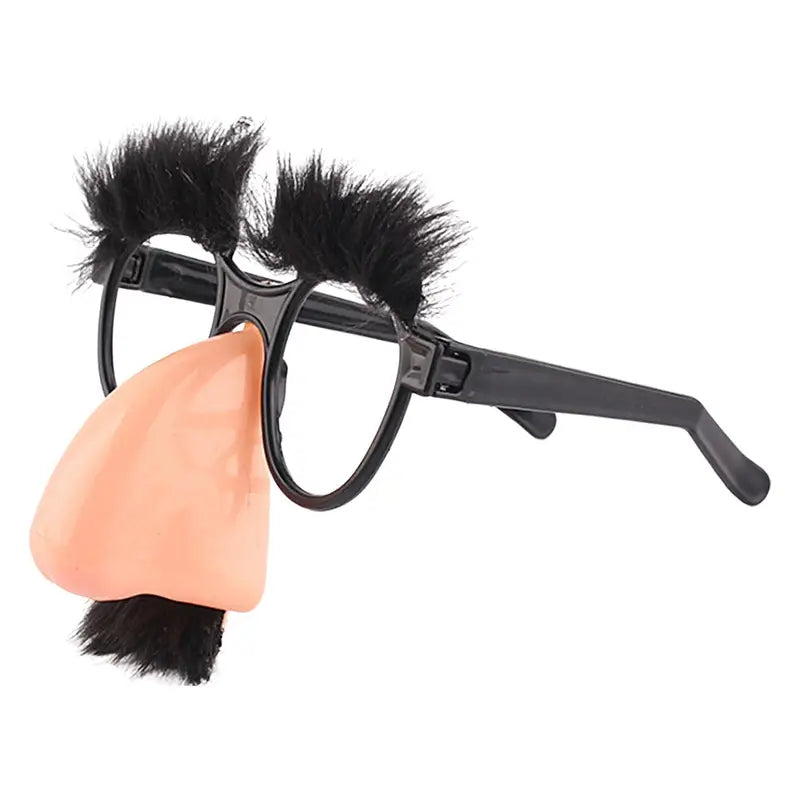 Funny Big Nose Glasses with Eyebrows and Mustache - Halloween Party Photo Props
