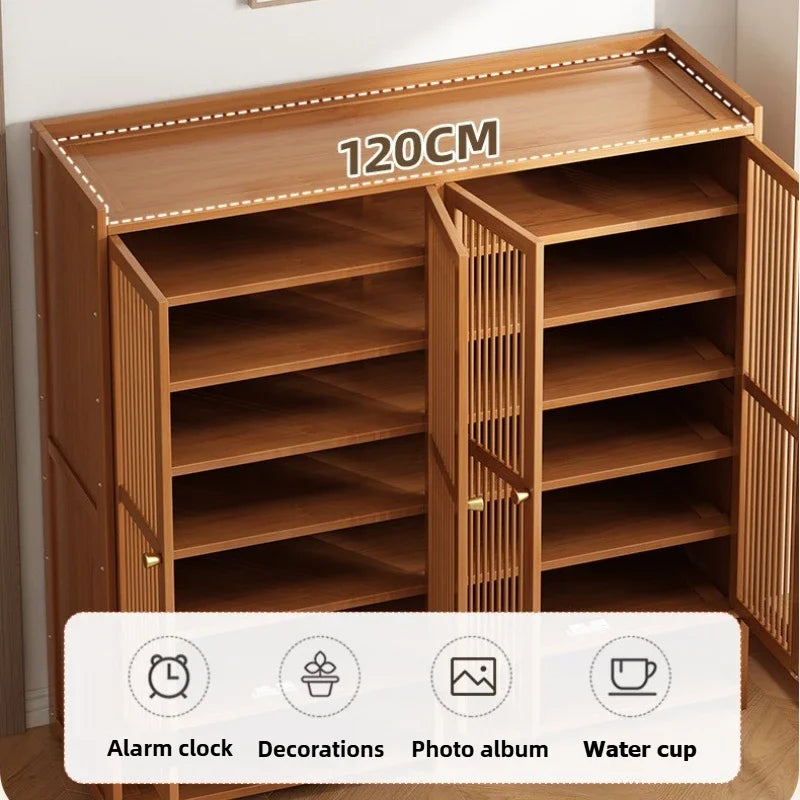 Multi-Layer Shoe Storage Cabinet for Home Entryway and Hallway