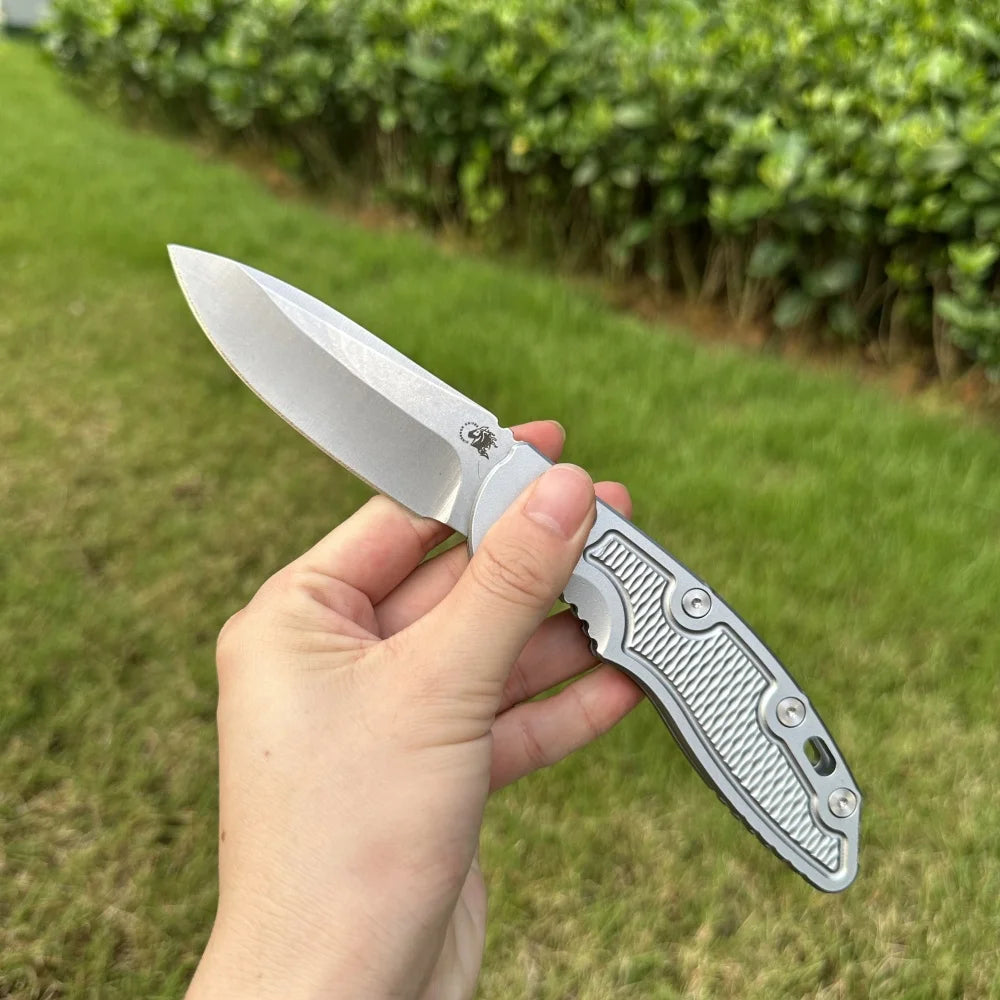 Multifunction Folding Pocket Knife with D2 Steel Blade and Aluminum Handle