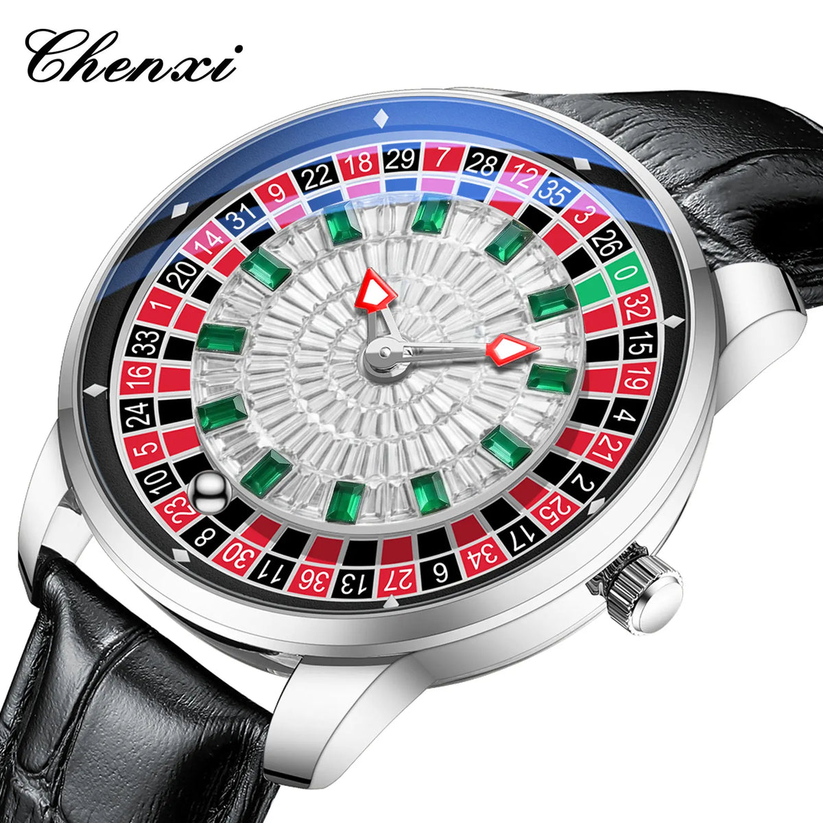 Luxury Quartz Wristwatch with Rotating Dial Waterproof Men’s Watch