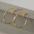 Big Hoop Earrings Rotatable Mosquito Coil Clip-on Jewelry for Women
