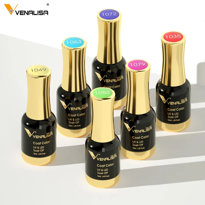 12ml Semi Permanent Nail Gel Polish - TPO Free Pastel Glitter UV LED Varnish
