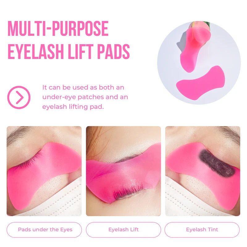 Reusable Silicone Eye Pad Shields for Eyelash Extensions and Makeup