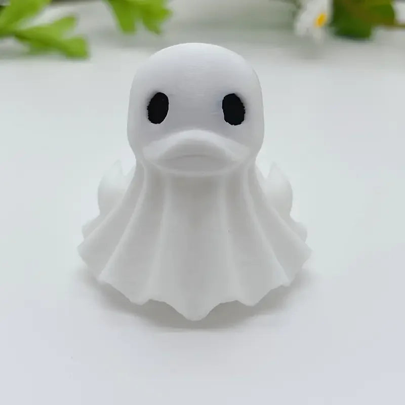 Halloween Ghost Duck Decor Set - Horror Wizard Desktop & Car Figurines