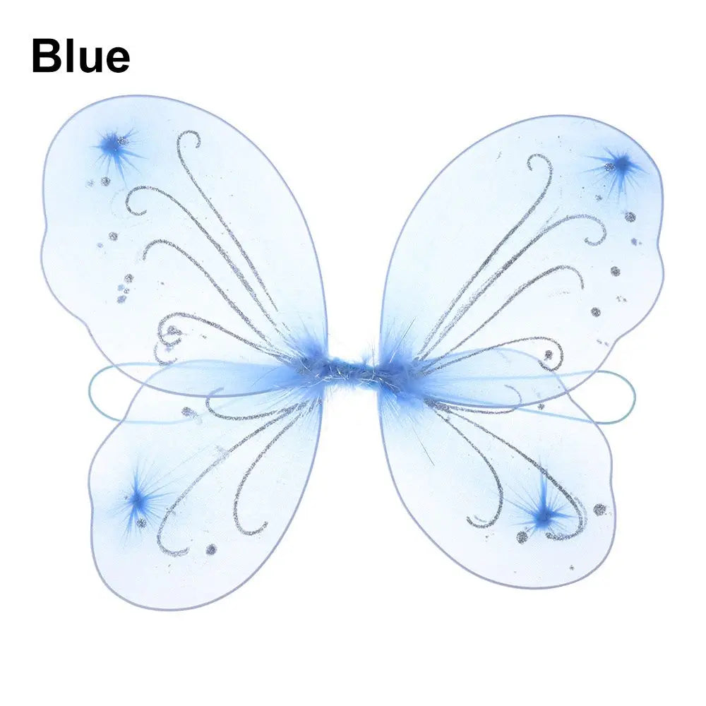 Kids Butterfly Wings Costume Set - Fairy Princess Dress-Up for Halloween & Parties