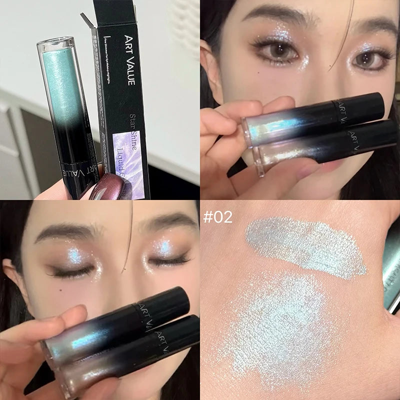 Liquid Glitter Eyeshadow with Fine Shine and Long-Lasting Finish – Multiple Colors Available
