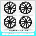 4PCS 18 Inch Hubcap for Tesla Model 3 Full Rim Cover Replacement Auto Wheel Accessory