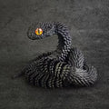 Rotatable 3D Printed Snake Articulated Animal Model for Desk Decor and Kids Gift