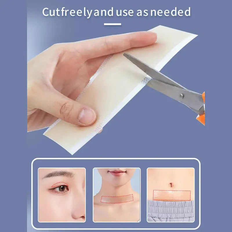 Silicone Scar Removal Strips - Reusable Skin Healing Tape for Surgery Burn Acne