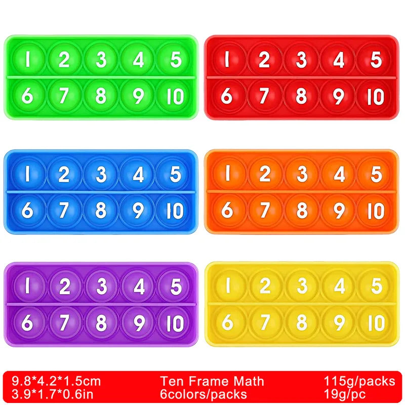 Educational Math Games for Kids - Ten Frames Manipulatives for Preschool & Kindergarten