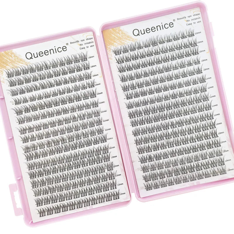 Lightweight Fish Tail False Eyelashes - 10-12mm, Perfect for Daily Makeup & Extensions