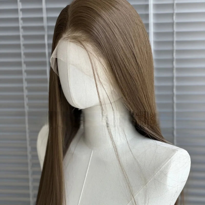 Long Straight Lace Front Wig for Women - 26 Inch Synthetic Natural Look