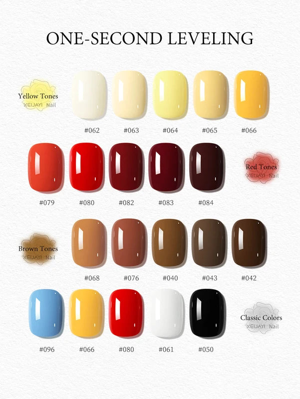 35-Color Gel Nail Polish Set - 15ml Semi-Permanent UV LED Nail Gel