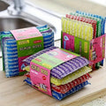 8-Pack Double-Sided Kitchen Dishwashing Sponges with Scrubbing Pads
