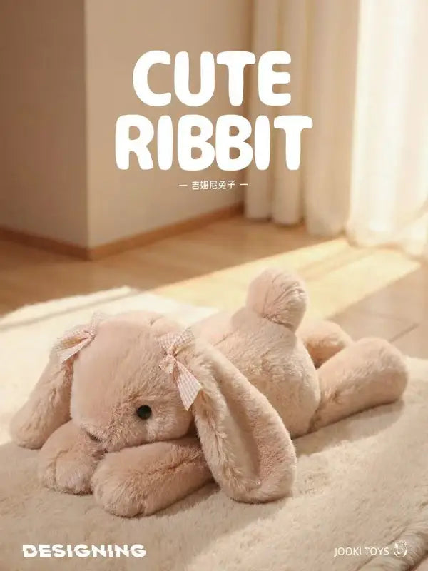 35cm Plush Shy Rabbit Doll - Cute Cartoon Anime Stuffed Toy for Kids & Teens