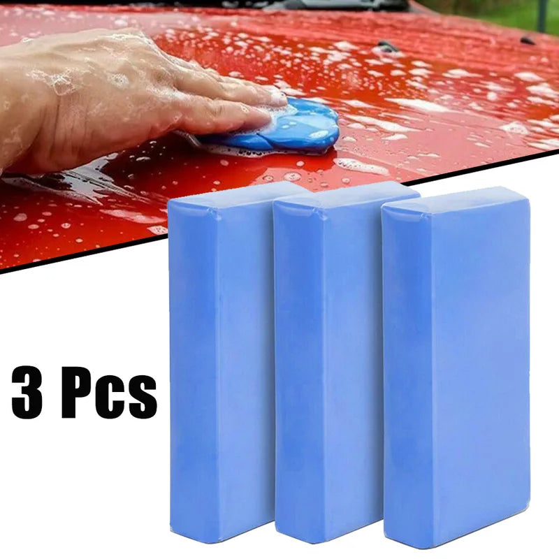 Car Clay Cleaning Bar Set - Reusable Vehicle Paint and Glass Stain Remover