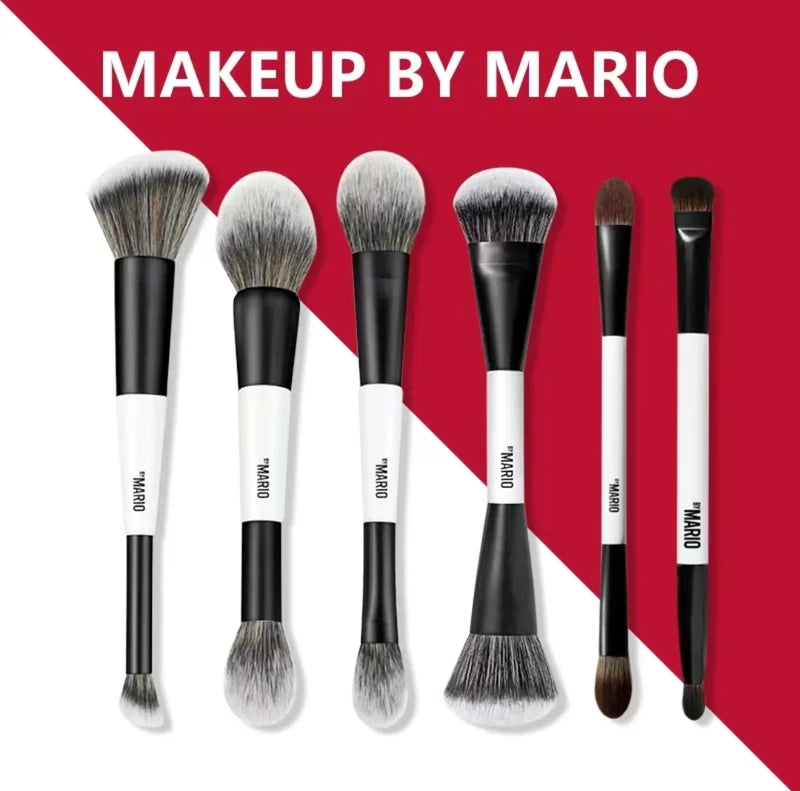 2 in 1 Highlight Blush Makeup Brush - Soft Fiber Face Cosmetic Tool