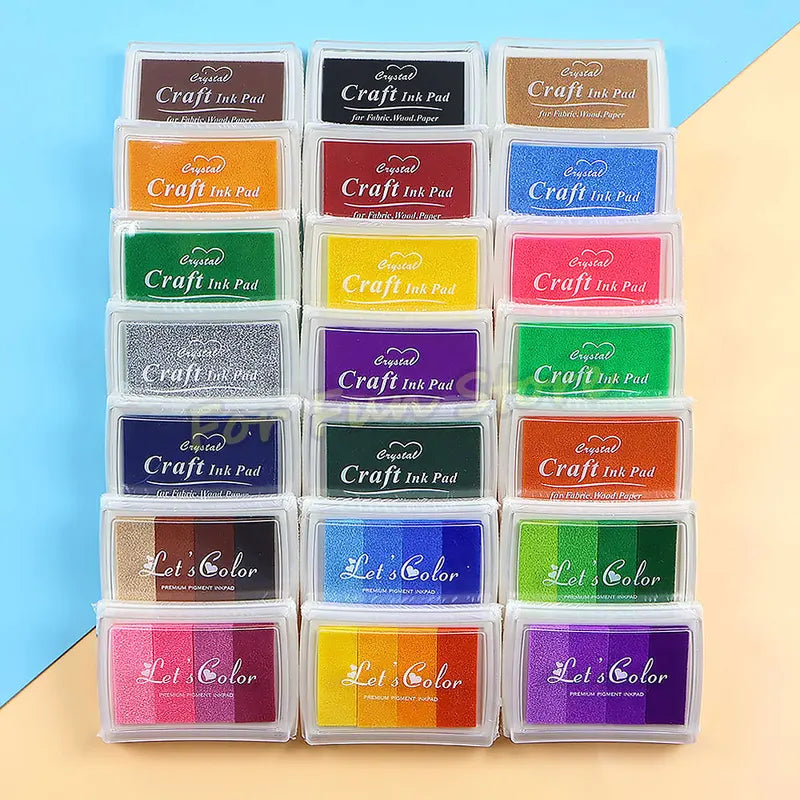 Colorful Ink Pad for Stamp DIY Rubber Seals Scrapbooking Stationery Art