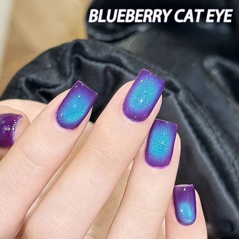20pcs UV Gel Nail Polish Set with Blueberry & Purple Shades for UV Light Curing