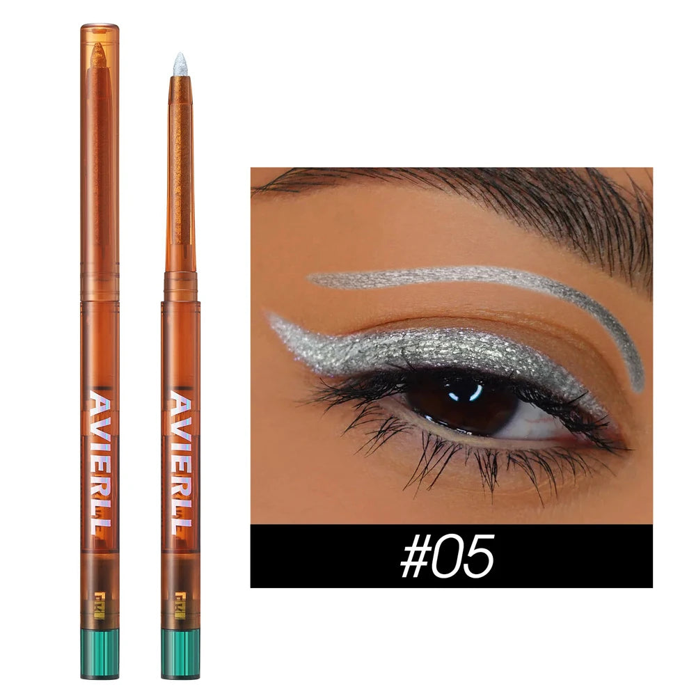 Liquid Eyeliner with Pearl Gloss & Metallic Multi Chrome Colors - Eye Makeup Glitter Pigment