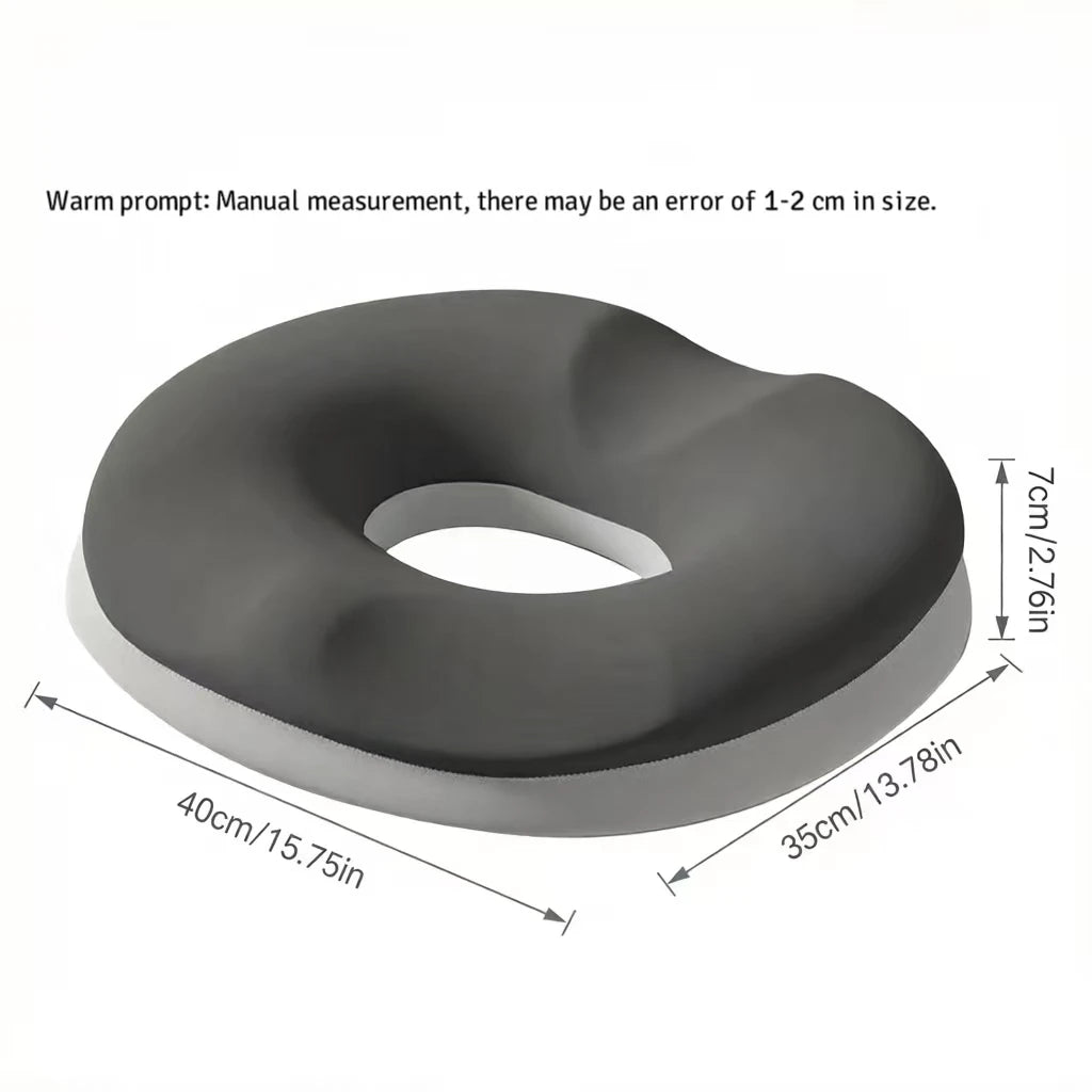 Donut Seat Cushion for Hemorrhoid Relief Memory Foam Tailbone Support Pillow