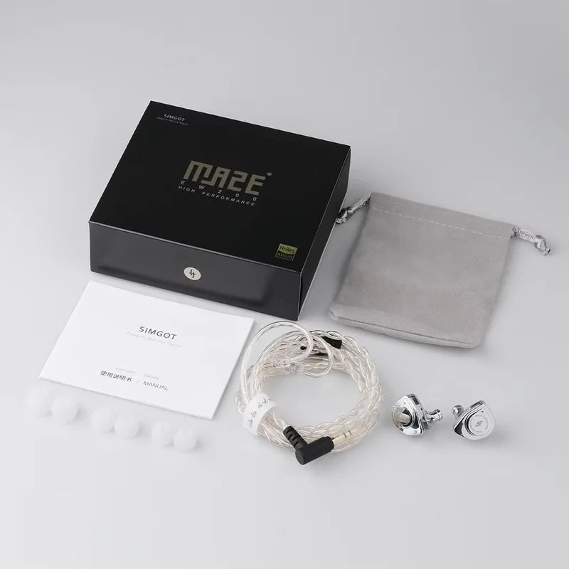In-Ear Earphones with 10mm Dynamic Driver Dual Magnetic Circuit Hi-Fi Sound