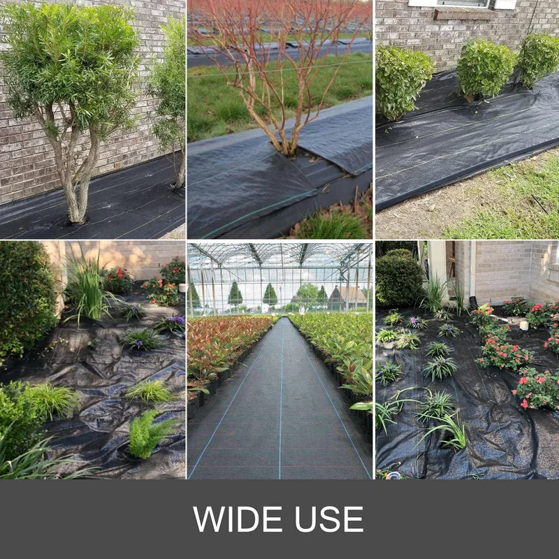Heavy Duty Landscape Fabric 6ft x 300ft Woven Weed Barrier Ground Cover